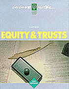 Cover of Equity and Trusts Lecture Notes