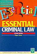 Cover of Essential Criminal Law