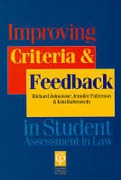 Cover of Improving Criteria and Feedback in Student Assessment in Law