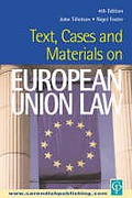 Cover of Text, Cases and Materials on European Union Law