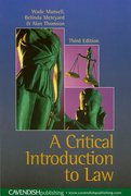 Cover of A Critical Introduction to Law