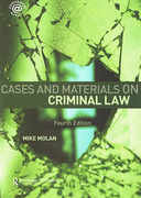 Cover of Cases and Materials on Criminal Law