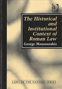 Cover of The Historical and Institutional Context of Roman Law