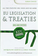 Cover of Key Statutes: EU Legislation & Treaties 2008-2009