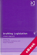 Cover of Drafting Legislation: A Modern Approach (eBook)