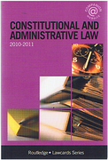 Cover of Routledge Lawcards: Constitutional and Administrative Law 2010 - 2011