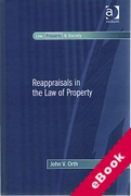 Cover of Reappraisals in the Law of Property (eBook)