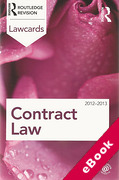 Cover of Routledge Lawcards: Contract Law 2012-2013 (eBook)
