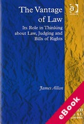 Cover of The Vantage of Law: Its Role in Thinking About Law, Judging and Bills of Rights (eBook)