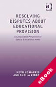 Cover of Resolving Disputes About Educational Provision: A Comparative Perspective on Special Educational Needs (eBook)