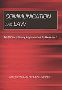 Cover of Communication and Law: Multidisciplinary Approaches to Research