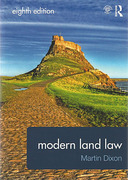 Cover of Modern Land Law