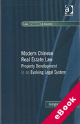 Cover of Modern Chinese Real Estate Law: Property Development in an Evolving Legal System (eBook)