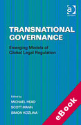 Cover of Transnational Governance: Emerging Models of Global Legal Regulation (eBook)