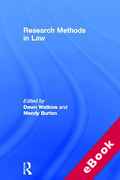 Cover of Research Methods in Law (eBook)