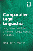 Cover of Comparative Legal Linguistics: Language of Law, Latin and Modern Lingua Francas (eBook)