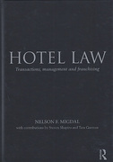 Cover of Hotel Law: Transactions, Management and Franchising