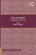 Cover of Legal Lexicography: A Comparative Perspective