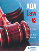 Cover of AQA Law for AS