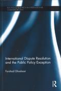 Cover of International Dispute Resolution and the Public Policy Exception