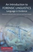 Cover of An Introduction to Forensic Linguistics: Language in Evidence