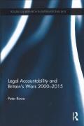 Cover of Legal Accountability and Britain's Wars 2000-2015