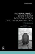 Cover of Hannah Arendt: Legal Theory and the Eichmann Trial
