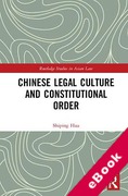 Cover of Chinese Legal Culture and Constitutional Order (eBook)