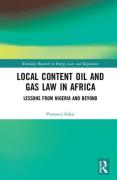 Cover of Local Content Oil and Gas Law in Africa: Lessons from Nigeria and Beyond