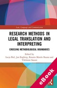 Cover of Research Methods in Legal Translation and Interpreting: Crossing Methodological Boundaries (eBook)