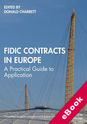 Cover of FIDIC Contracts in Europe: A Practical Guide to Application (eBook)