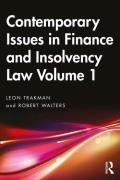Cover of Contemporary Issues in Finance and Insolvency Law, Volume 1