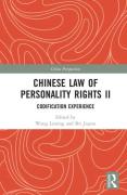Cover of Chinese Law of Personality Rights II: Codification Experience
