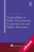 Cover of Sustainability in Public Procurement, Corporate Law and Higher Education (eBook)