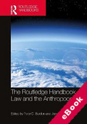 Cover of The Routledge Handbook of Law and the Anthropocene (eBook)
