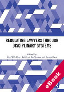 Cover of Regulating Lawyers Through Disciplinary Systems (eBook)