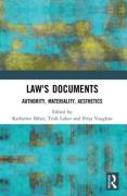 Cover of Law's Documents: Authority, Materiality, Aesthetics