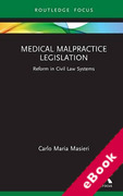 Cover of Medical Malpractice Legislation: Reform in Civil Law Systems (eBook)