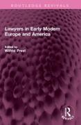 Cover of Lawyers in Early Modern Europe and America