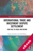 Cover of International Trade and Investment Dispute Settlement: From Rise to Crisis and Reform (eBook)