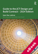 Cover of Guide to the JCT Design and Build Contract - 2024 Edition (eBook)