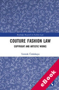 Cover of Couture Fashion Law: Copyright and Artistic Works (eBook)