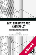 Cover of Law, Narrative and Masterplot: New Research Perspectives (eBook)