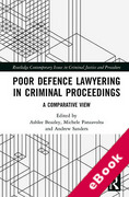 Cover of Poor Defence Lawyering in Criminal Proceedings: A Comparative View (eBook)