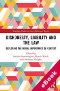 Cover of Dishonesty, Liability and the Law: Exploring the Moral Importance of Context (eBook)