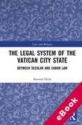 Cover of The Legal System of the Vatican City State: Between Secular and Canon Law (eBook)
