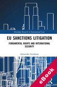 Cover of EU Sanctions Litigation: Fundamental Rights and International Security (eBook)