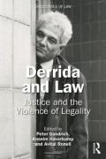 Cover of Derrida and Law: Justice and the Violence of Legality
