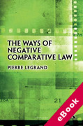 Cover of The Ways of Negative Comparative Law (eBook)
