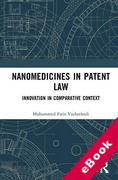 Cover of Nanomedicines in Patent Law: Innovation in Comparative Context (eBook)